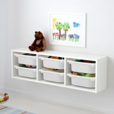 Rangement mural pour les livres